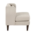 thumbnail image 4 of Modern Taupe Corduroy Accent Chair - Living Room Furniture, 27.5" Wide, Espresso Legs, Includes Pillow. Comfortable, Stylish Seating. Perfect for Home., 4 of 7