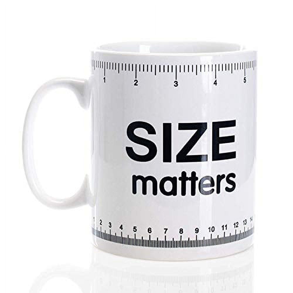 The Size Matters 30 oz Coffee Mug Measuring Tape - 188561000780