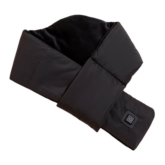 Naiovety Bufanda calentada de algodón a prueba de viento, mantenimiento del calor, calefacción eléctrica recargable, lavable a mano, bufandas de Color Suministros térmicos Negro Naiovety HA011639-01
