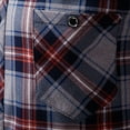 thumbnail image 5 of WREESH Men's Button Down Shirts Fashion Long Sleeve Plaid Dress Shirt with Button Down Collar and Classic Patte Red, 5 of 9