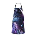 thumbnail image 2 of Honeii Feathered Wolf Print Waterproof Apron, Adjustable Kitchen Apron with Pockets,for Gardening, Dishwashing, Meat Processing, Car Washing, and Pet Grooming, 2 of 8