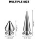 thumbnail image 2 of 150 piezas 2 tamaños de pico de Cono metal destornillador Studs Cool (plata) Afortunado Sencillez, 2 of 5