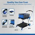 thumbnail image 5 of Magna Cart 2-Tier Folding Shopping Utility Cart w/Collapsible Crate, 5 of 11