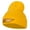 Yellow, variant on Tennessee State Map Embroidered Long Beanie - Black OSFM