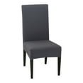 thumbnail image 5 of CAROOTU Housse de Chaise Extensible Universelle Couleur Unie Durable Amovible Simple Costume, 5 of 5