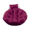 thumbnail image 4 of Cojín para silla colgante, cojín redondo suave para suelo, cojín para asiento, silla tipo huevo Violeta, 4 of 9