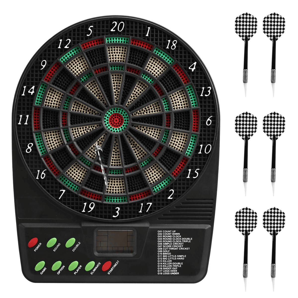 Halex Millenia 5.0 Digital Electronic Dartboard Set with Cabinet
