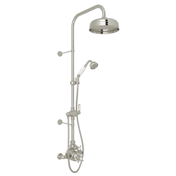 Perrin And Rowe U.Kit1nx Edwardian Thermostatic Shower System - Nickel