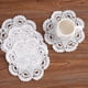 thumbnail image 4 of 2024, manteles individuales de encaje de ganchillo de algodón hechos a mano Posavasos, 8 pulgadas 4 piezas (blanco), 4 of 5