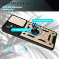 thumbnail image 5 of Samsung Galaxy A32 Case, Galaxy A32 4G Case, Dteck [Military-Grade] [360 Ring Kickstand & Slide Camera Protector] Hybird Impact-Resistant Bumpers Cover Phone Case for Samsung Galaxy A32 4G, Gold, 5 of 8