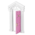 thumbnail image 1 of M Buder 1:12 Puerta de Casa de Muñecas en Miniatura Madera Rosa 14 cm / 5.5 inches, 1 of 9