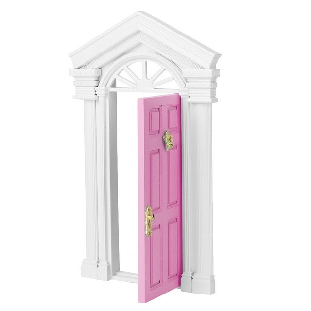 M Buder 1:12 Puerta de Casa de Muñecas en Miniatura Madera Rosa 14 cm / 5.5 inches