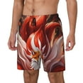 thumbnail image 1 of Fotbe Red Leaf Flame Fox Traje de Baño para Hombre – Shorts de Natación de Secado Rápido con Forro y Bolsillos-Medium, 1 of 6