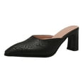 thumbnail image 3 of Mostsola Heel Mules for Women Mules Glitter Slip on Closed Pointed Toe Backless Loafers, 3 of 8