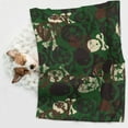 thumbnail image 5 of JUNZAN Waterproof Pet Blanket Dog Blankets, Camouflage Skull Pattern Printing Super Soft Warm,Urine Proof Washable Pet Blanket, 5 of 7