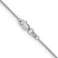 thumbnail image 4 of 10k Or Blanc.95mm Chaîne à Câble Pendentif Pendentif Lien Rond, 4 of 9