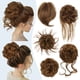 thumbnail image 1 of HMD 5 piezas de moño de pelo desordenado postizo despeinado para mujeres extensión de cabello cola de caballo coleteros con banda de goma elástica largo Updo postizo desordenado accesorios para el cab, 1 of 5