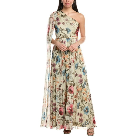 Mikael Aghal womens Maxi Dress, 14, Green