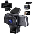 thumbnail image 1 of Dash Cam Front and Rear with Interior Camera, 2K+1080P 3-Channel Car Camera 3.16'' IPS, WiFi Dash Camera with Night Vision, Parking Mode, G-Sensor, Emergency Locking with 64GB Card Included, 1 of 6