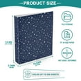 thumbnail image 4 of Three Ring Binder Stars on A Dark Blue 1.5 Inch Round Binder D-Rings for Office Supplies and More, 4 of 10