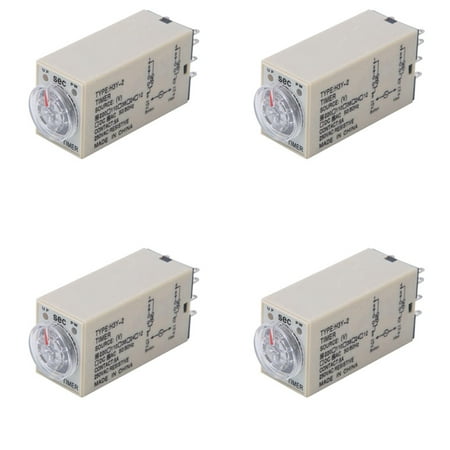 

4X 10S Delay Timer Time Relay H3Y-2 AC 220V 8 PIN Adjusting Knob Control Timing Relay for Household Electrical