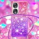thumbnail image 4 of Funda para Honor 90 5G Brillantina Líquida Divertida Reluciente y con Cristales en Movimiento Cuerpo Cruzado con Cordón Ajustable, 4 of 5