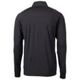 thumbnail image 3 of Men's Cutter & Buck Black Baylor Bears Adapt Eco Knit Stretch Recycled Quarter-Zip Pullover Top, 3 of 3