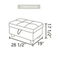 thumbnail image 6 of Upholstered Storage Ottoman, 6 of 6