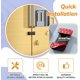 thumbnail image 5 of Paquete de 2 cerraduras francesas para puerta de refrigerador de bebé, cerradura de refrigerador de doble puerta a prueba de niños, cerradura de armario para niños pequeños y bebés, sin perforaciones, 5 of 5
