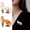 Orange, variant on SmartBy Brooch Pin Cartoon Fox Design Zinc Alloy Pin UV Printing Suits Coats Sweaters Badge Versatile Practical Accessories
