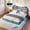 Rustic Grey, variant on Merluxy Queen Floating Bed Frame with LED Lights, Industrial with Charging Station, 2 Levels Storage Headboard / No Box Spring Needed / Grey