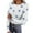 1White, variant on Hanen Long Sleeve Womens Tops Casual Women's Printing Casual Round Neck Long Sleeve Tops T-shirt Blouses Athletic Sweatshirts for Women
