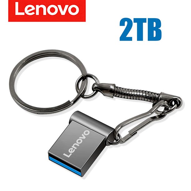 Lenovo-unidad Flash de memoria portátil de Metal, dispositivo de alta velocidad, 2TB/1TB/3,0 GB/512GB, accesorios de ordenador, adaptador USB, U Disk 256, Original qym unisex