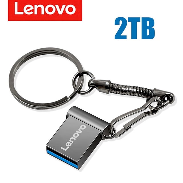 Lenovo-unidad Flash de memoria portátil de Metal, dispositivo de alta velocidad, 2TB/1TB/3,0 GB/512GB, accesorios de ordenador, adaptador USB, U Disk 256, Original qym unisex