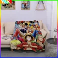 thumbnail image 2 of 3D New Printed One Piece Anime Blanket Falai Velvet Cartoon Cover Blanket Luffy Student Air Conditioning Blanket Gift, 2 of 5
