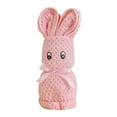 thumbnail image 2 of Bunny Towel under $5! CQCYD Bunny Face Towel, Soft Fleece Bath Towel for K-ids, Cute Animal Hooded Towel for Wedding Baby Shower, 35x75cm Absorbent Bath Sheet, Gift for Boys Girls, 2 of 3
