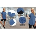 thumbnail image 6 of Rosvigor Womens Workout Tops Short Sleeve Tee Shirts Comfy Athletic Shirts Loose Womens Activewear Tops for Gym Running Yoga, 6 of 8