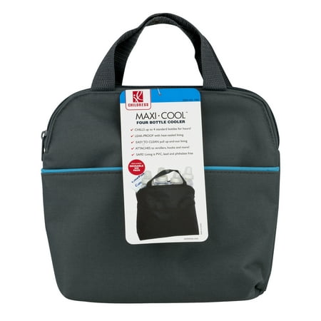JL Childress 4-Bottle MaxiCOOL Baby Bottle Cooler Bag,