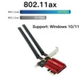 thumbnail image 3 of Fenvi PCE-AXE3000 WiFi 6E PCIe 5400M WiFi Card Tri-Band AX210 Network Card Desktop Wireless Adapter, 3 of 10