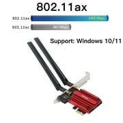 Fenvi PCE-AXE3000 WiFi 6E PCIe 5400M WiFi Card Tri-Band AX210 Network Card Desktop Wireless Adapter