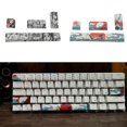 thumbnail image 2 of Tecla PBT de coral marino para teclados mecánicos, perfil OEM, 5 lados, sublimación de tinta, 4 piezas, B, 2 of 5
