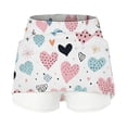 thumbnail image 4 of CPNG Girl's Athletic Skorts Sporty Skirts with Shorts Little Girl Casual Heart Print High Waisted Stretchy Skort, 4 of 7