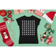 thumbnail image 5 of Old Glory Juniors Skull And Crossbones Snowflake Ugly Christmas Sweater Short Sleeve T Shirt, 5 of 6