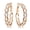 Rose Gold, variant on Women Jewelry 18K Gold Fill Swarovski Big Round Hoop Pierce Earring Gift Sz 4cm Yellow Gold