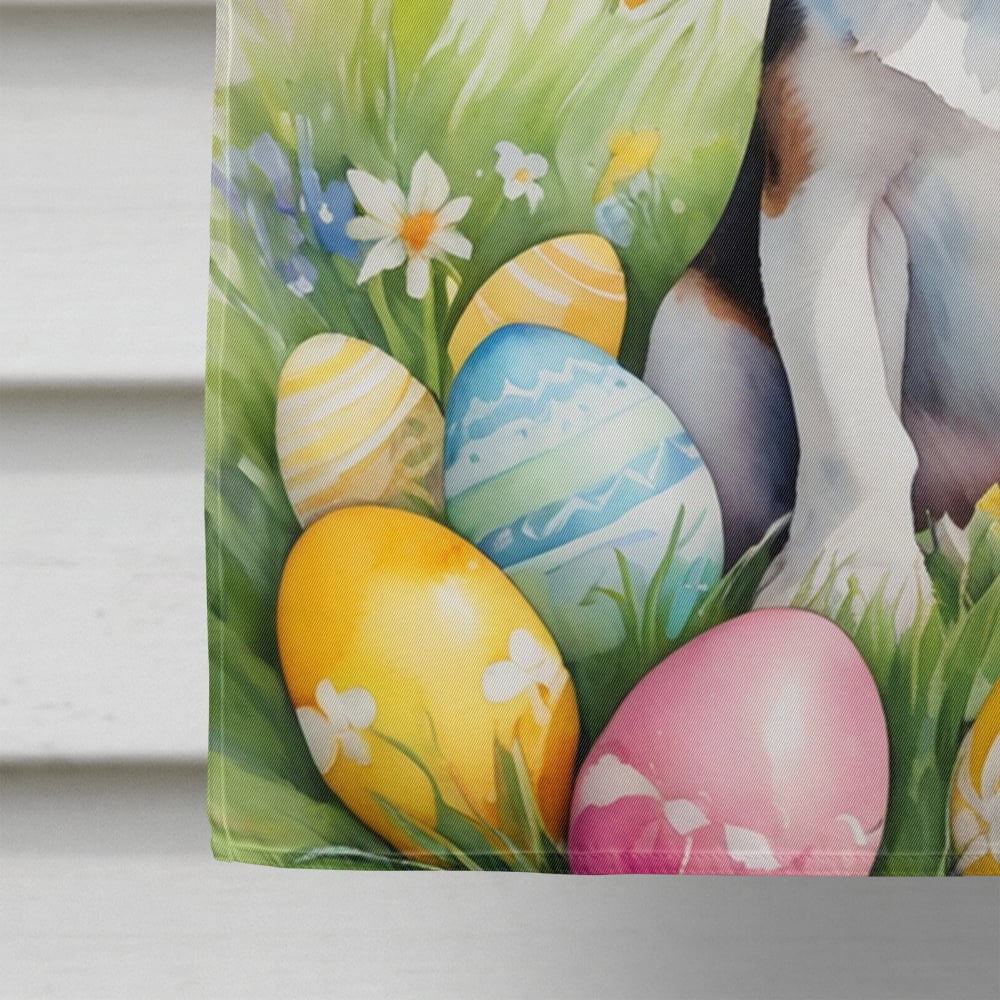 Beagle Easter Egg Hunt House Flag 28 in x 40 in