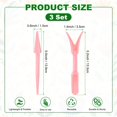 thumbnail image 3 of Uxcell 6-Pack Mini Garden Hand Tools for Succulent Transplanting, Plastic Seedlings Dibber for Repotting [Pink], 3 of 7