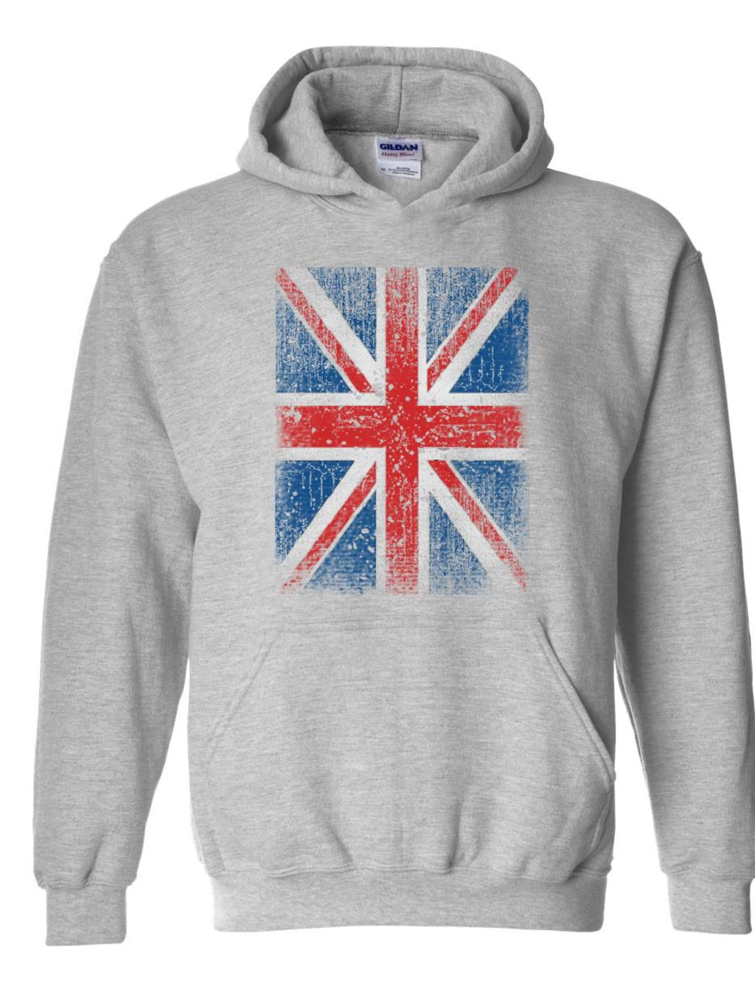 IWPF Unisex Union Jack British Flag Hoodie Sweatshirt