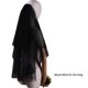 thumbnail image 3 of Dark Veil Simple Veils Head Covering Wedding Hair Accessories Black Wedding Veil Headscarf Mantilla Black Veil, 3 of 4
