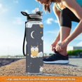 thumbnail image 6 of Owls Clouds Pattern Sport Water Bottle Tritan with Straw 1000ml Portable for Outdoor Daily Use, 6 of 7