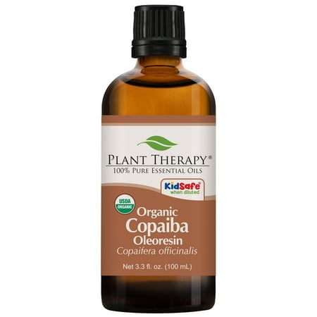 Plant Therapy Essential Oil | Copaiba Oleoresin Organic | 100% Pure, Undiluted, Natural Aromatherapy | 100 mL (3.3